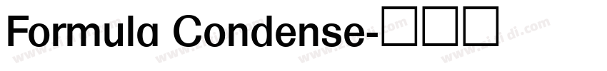 Formula Condense字体转换